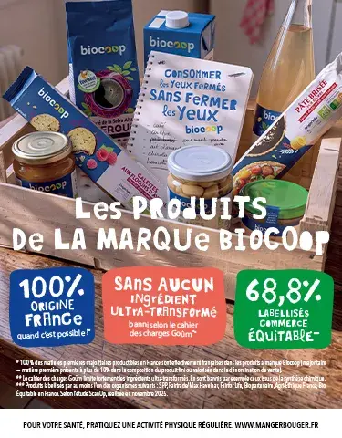 Les produits de la marque Biocoop